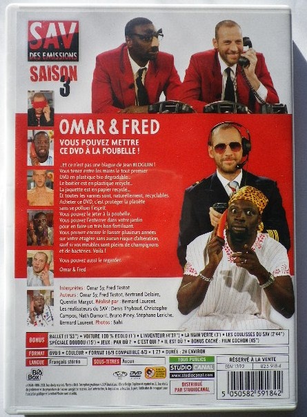 DVD Omar et Fred SAV des Emissions - saison 3