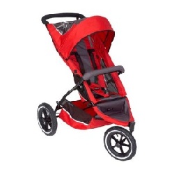 Poussette 3 roues Sport-inline buggy rouge