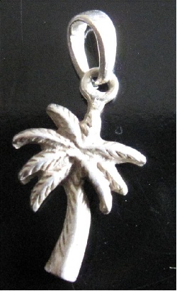 pendentif palmier argent